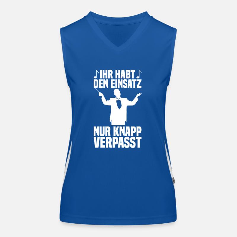 Knapp verpasst Dirigent Chorleiter Dirigenten Funktionelles Kontrast-Tank Top für Frauen