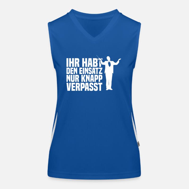 Knapp verpasst Dirigent Chorleiter Dirigenten Funktionelles Kontrast-Tank Top für Frauen