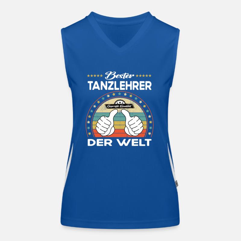 Bester tanzlehrer der Welt Funktionelles Kontrast-Tank Top für Frauen