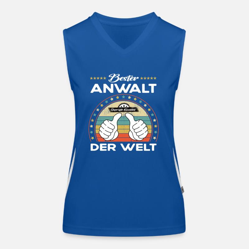 Bester anwalt der Welt Funktionelles Kontrast-Tank Top für Frauen