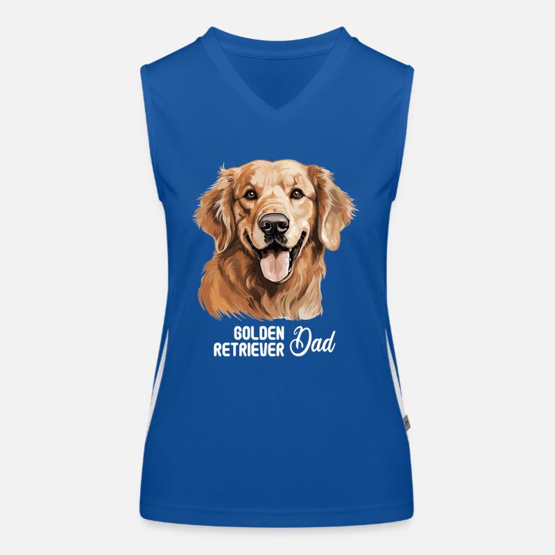 Hund Golden Retriever Funktionelles Kontrast-Tank Top für Frauen