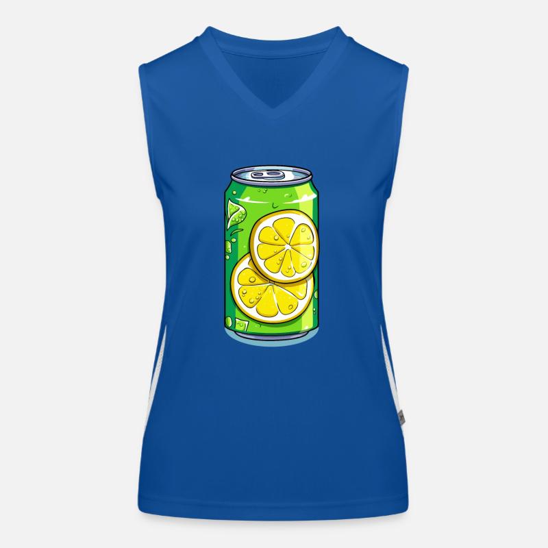 Die erfrischende Limonaden Dose mit Sprudel Funktionelles Kontrast-Tank Top für Frauen