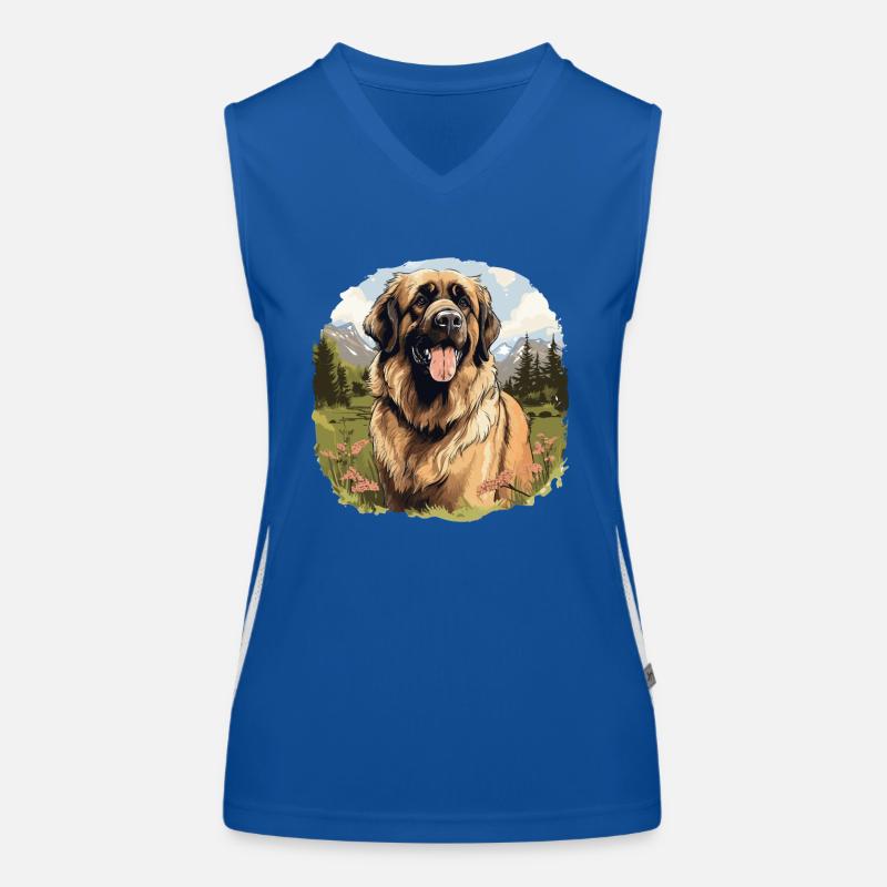 Leonberger Funktionelles Kontrast-Tank Top für Frauen