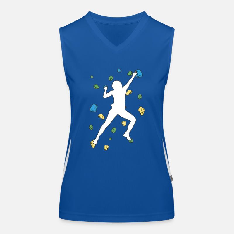 Bouldern Boulder Klettern Boulderer Bouldering Funktionelles Kontrast-Tank Top für Frauen