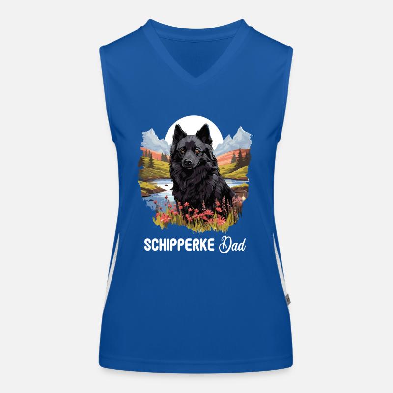 Schipperke Funktionelles Kontrast-Tank Top für Frauen