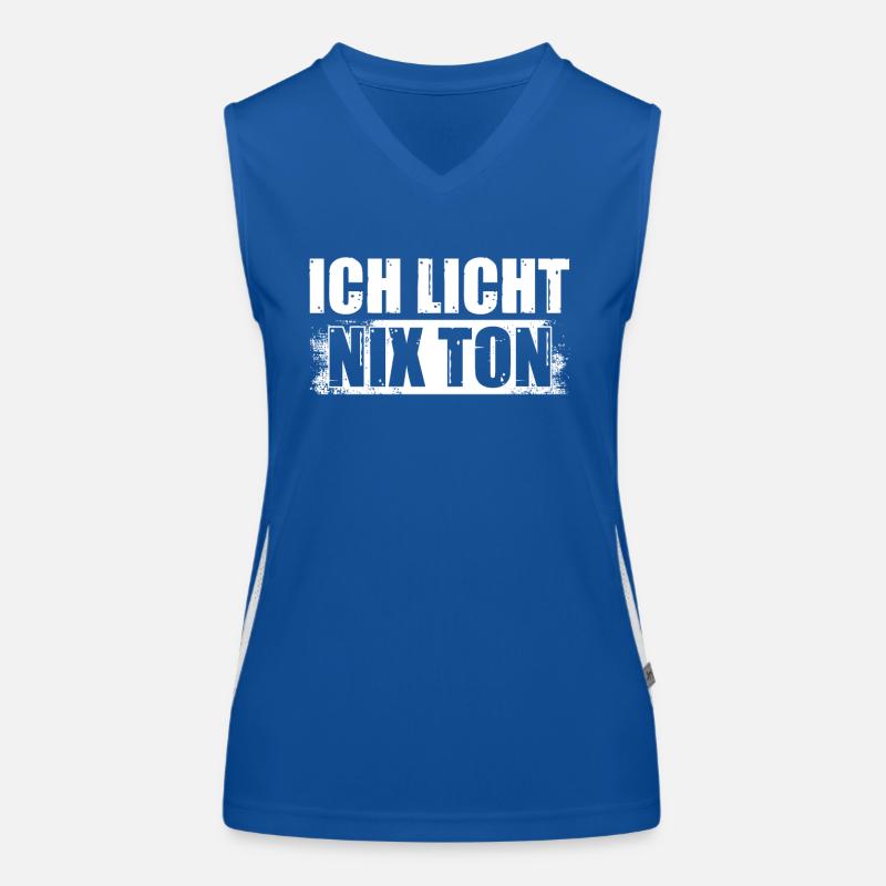 Ich Licht Lichttechniker Light-Crew Lichttechnik Funktionelles Kontrast-Tank Top für Frauen