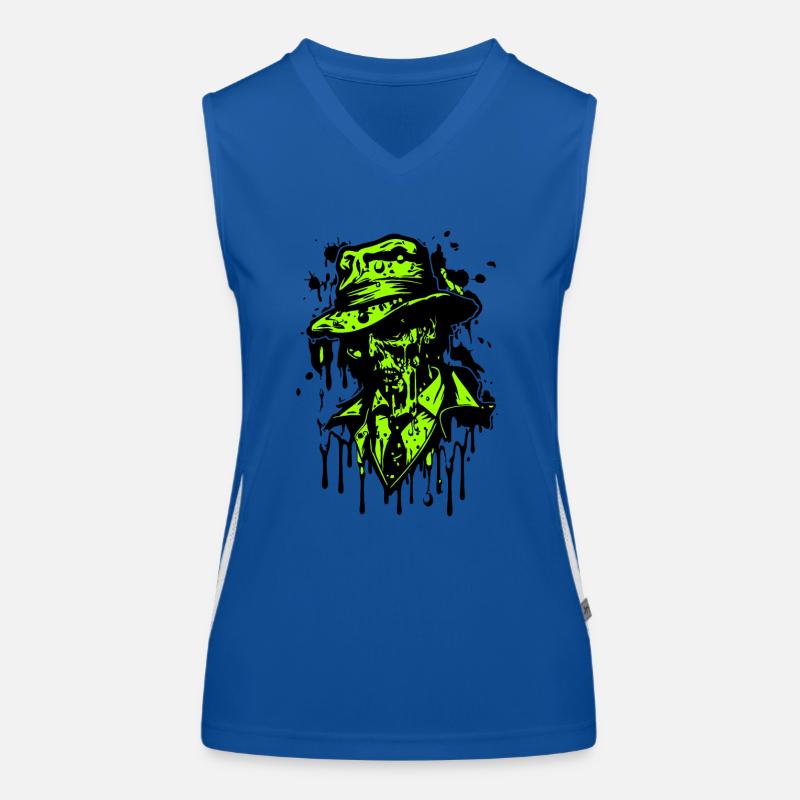 Dreaddy Daddy Zombie Camiseta funcional de tirantes en contraste para mujer