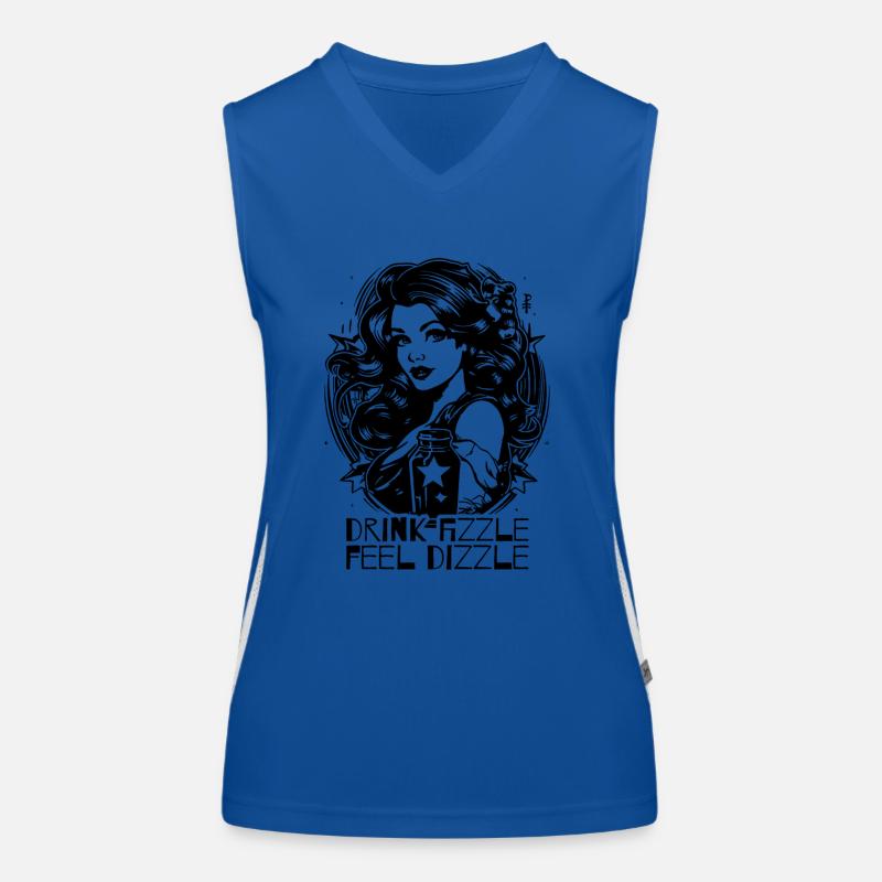 Classic Women's Advertising, Drink Sparkling Women's Functional Contrast Tank Top