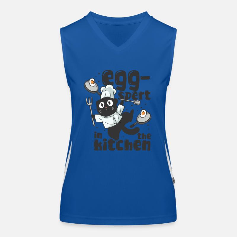Egg-spert in the kitchen Women's Functional Contrast Tank Top