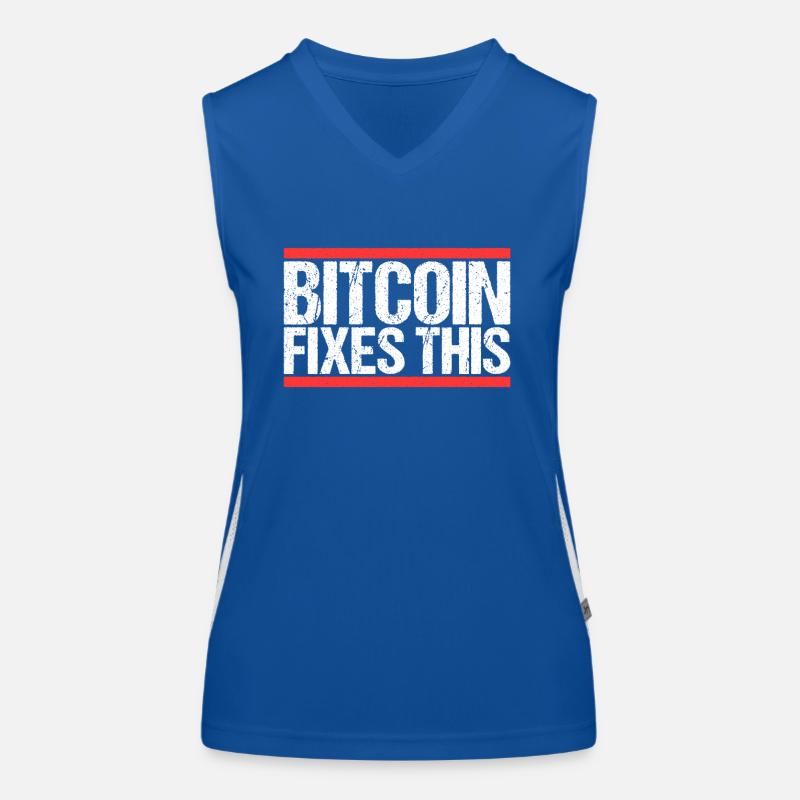 Bitcoin Fixes this Women's Functional Contrast Tank Top