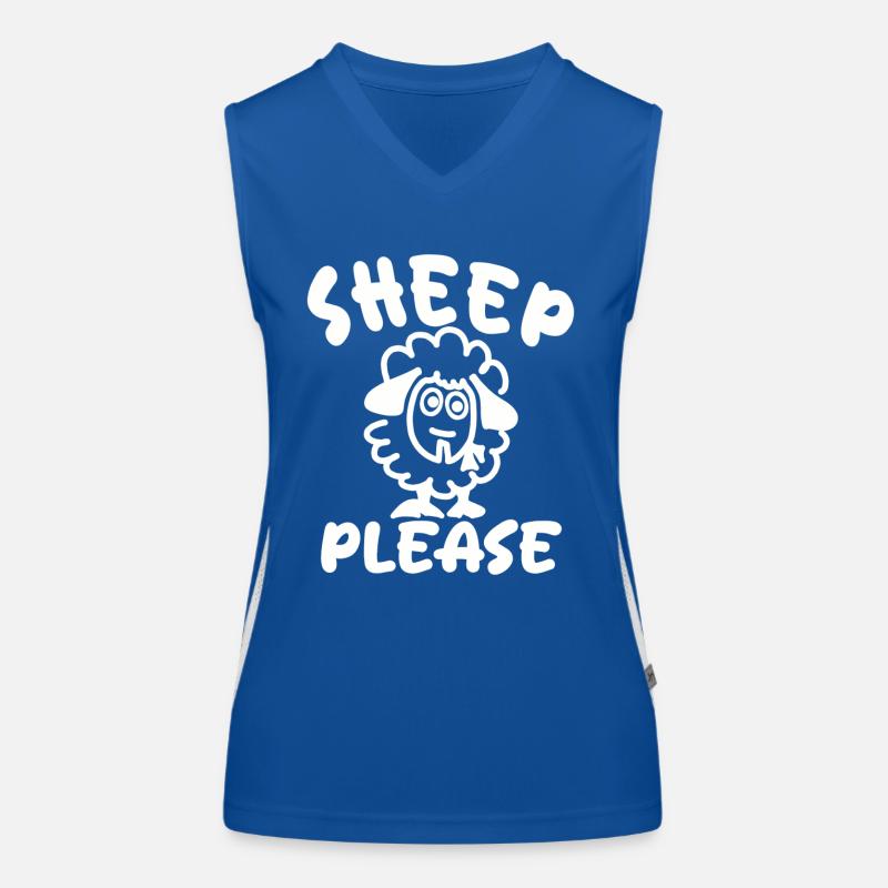 Sheep please Women's Functional Contrast Tank Top