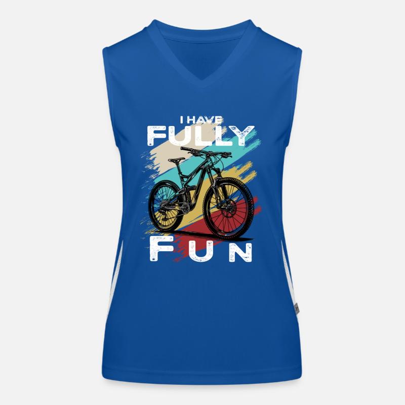VTT Je m’amuse pleinement VTT Débardeur respirant contrasté Femme