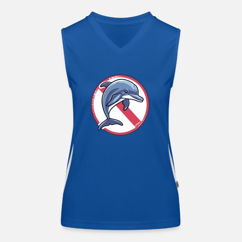 Dauphins interdits : Dauphin Débardeur respirant contrasté Femme