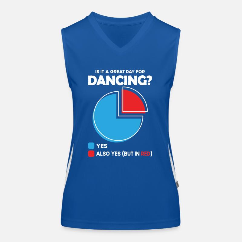 Is it a great Day for dancing Funktionelles Kontrast-Tank Top für Frauen