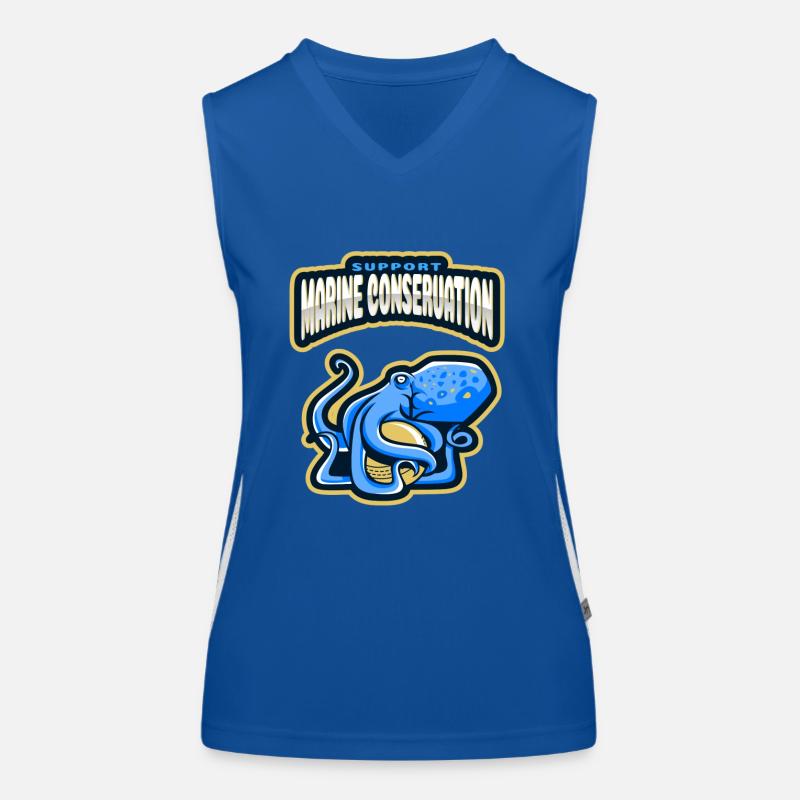 Marine Conservation Women's Functional Contrast Tank Top