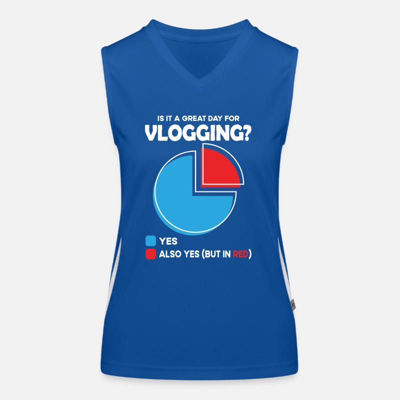 Is it a great Day for vlogging Women's Functional Contrast Tank Top