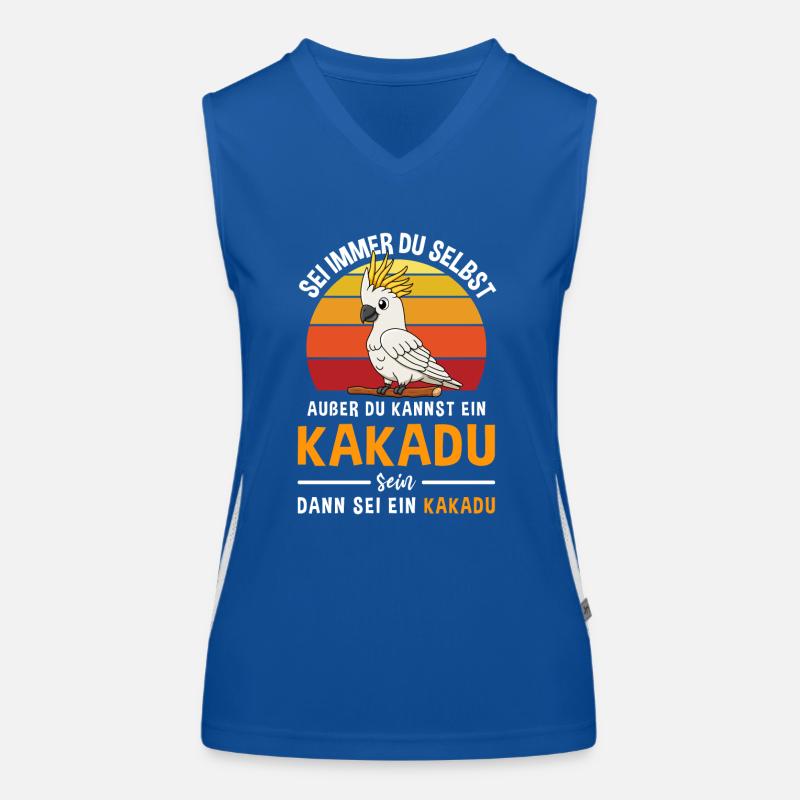 Sei Immer Du Selbst Außer Du Kannst Kakadu Sein Funktionelles Kontrast-Tank Top für Frauen