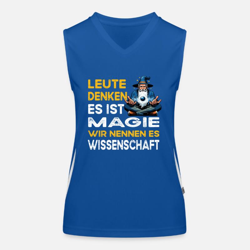 People Thinking Magic, Science, Scientist Women's Functional Contrast Tank Top