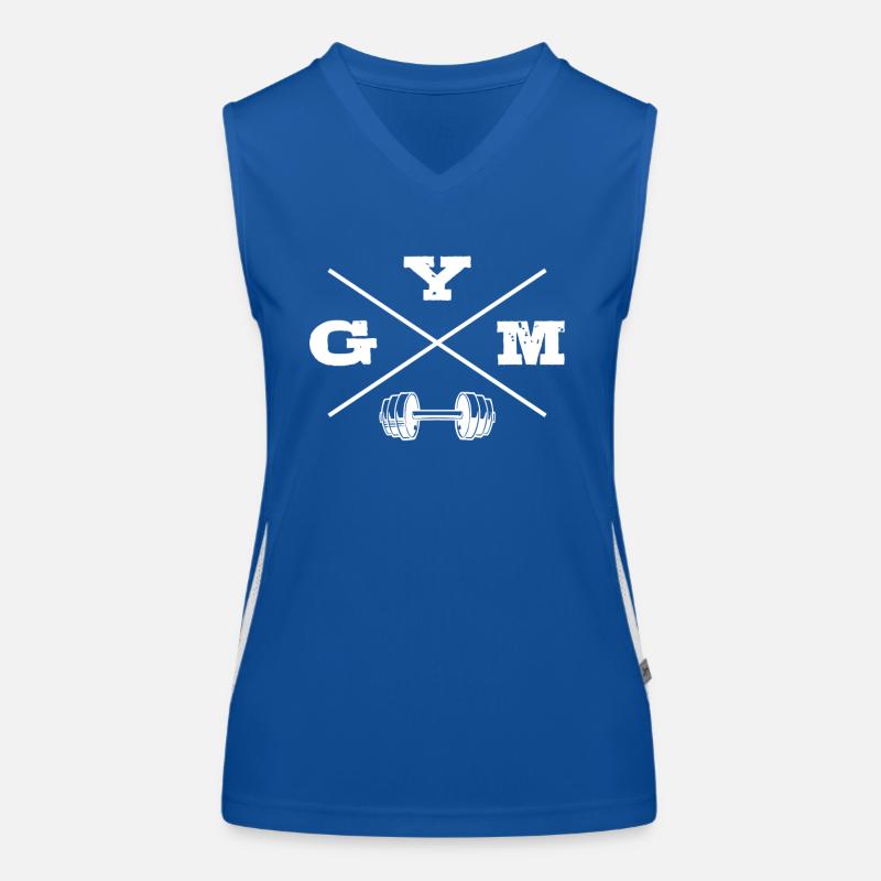 Gym, Musculation, Bodybuilder, Musculation, Débardeur respirant contrasté Femme