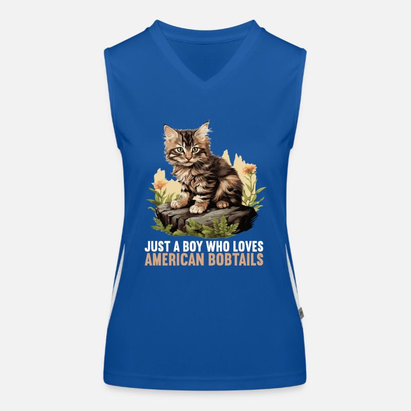 Chat Chats American Bobtail Débardeur respirant contrasté Femme