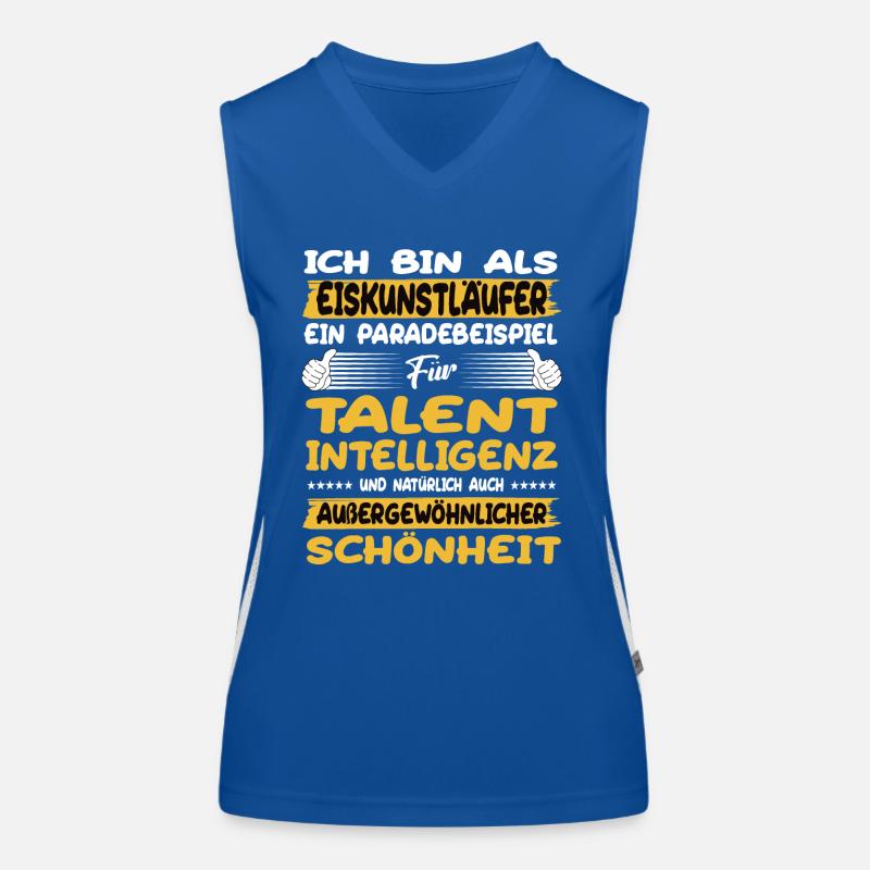 Eiskunstläufer ein Paradebeispiel Eiskunstlauf Funktionelles Kontrast-Tank Top für Frauen