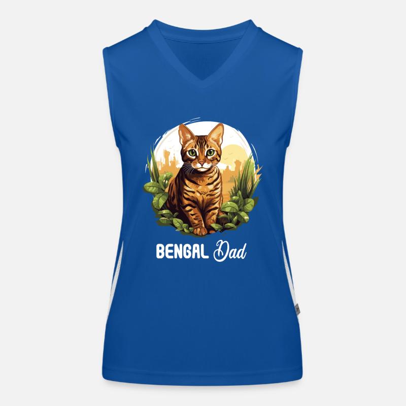 Chat du Bengale Bengalkatze Débardeur respirant contrasté Femme