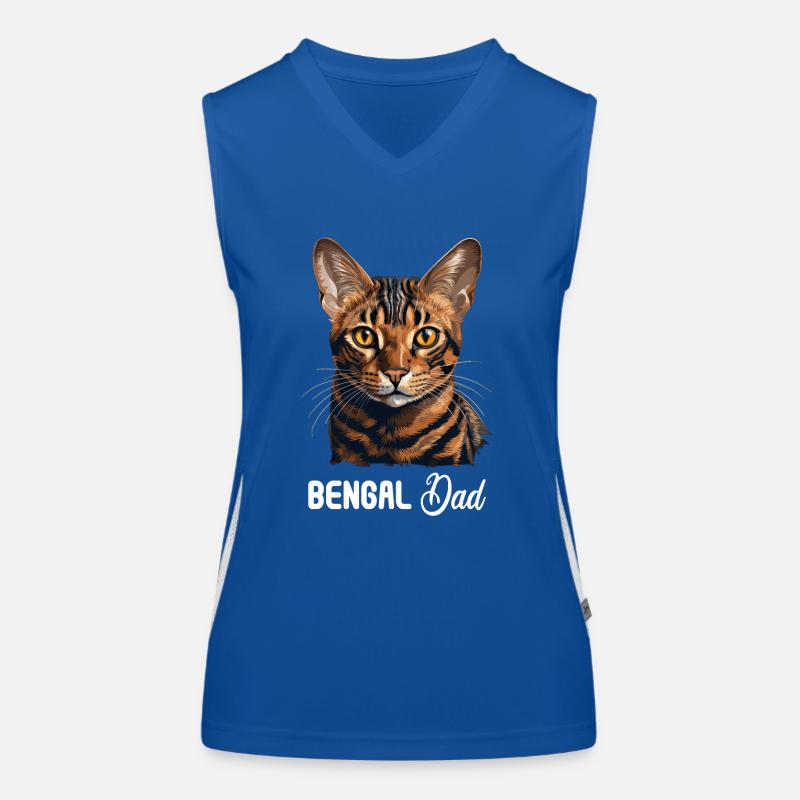 Bengal Cat Bengalkatze Funktionelles Kontrast-Tank Top für Frauen