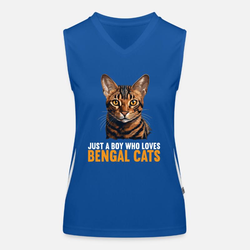 Chat du Bengale Bengalkatze Débardeur respirant contrasté Femme