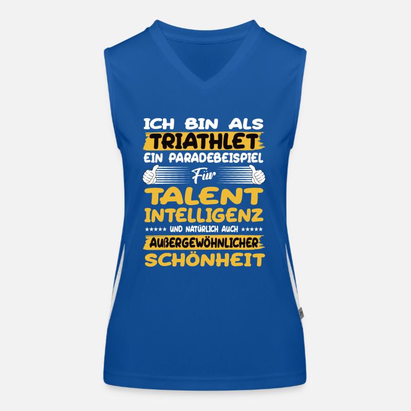 Triathlete a prime example triathlete Women's Functional Contrast Tank Top