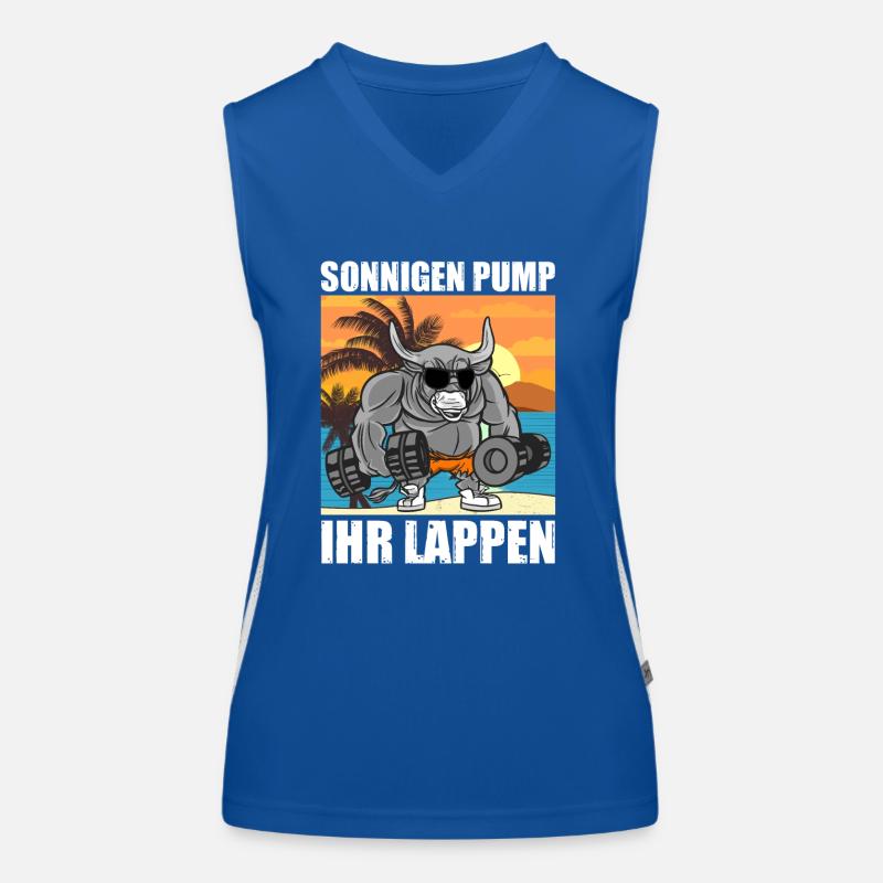 Sonnigen Pump Bodybuilding Bodybuilder Kraftsport Funktionelles Kontrast-Tank Top für Frauen