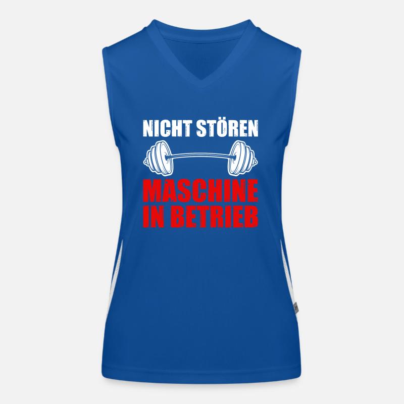 Machine Musculation Bodybuilder Gym Musculation Débardeur respirant contrasté Femme