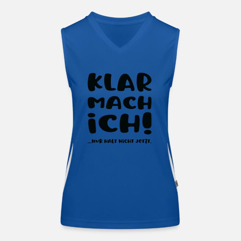 Sure, I'll do it! Just don't stop working in the office now Women's Functional Contrast Tank Top