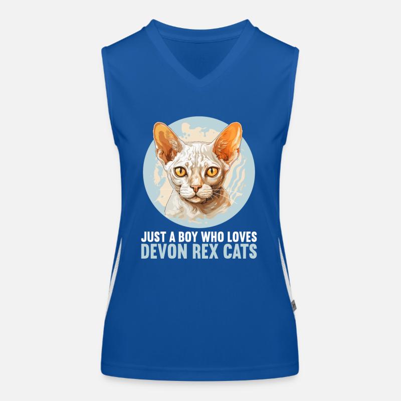 Chaton Devon Rex Chat Devon Rex Débardeur respirant contrasté Femme