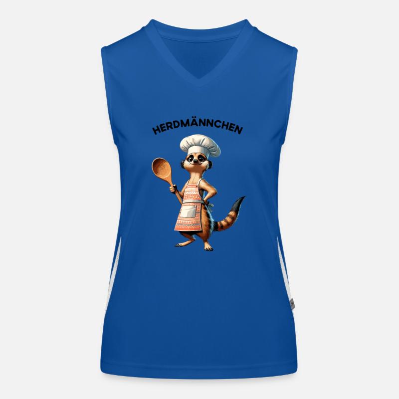Suricate - Herd Man Cuisine Hobby Chef Cuisinier Débardeur respirant contrasté Femme
