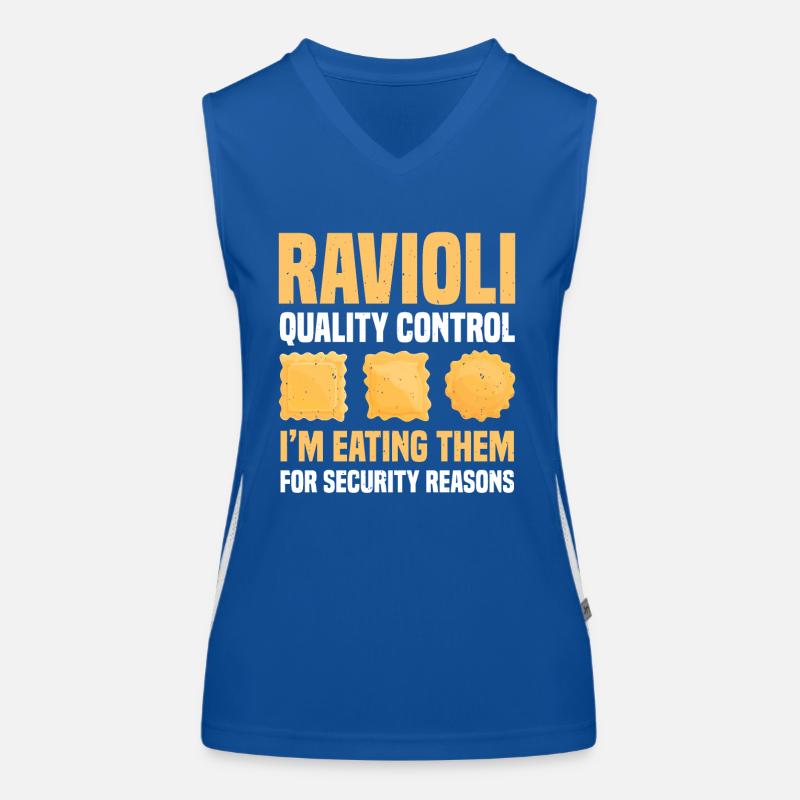 Ravioli Quality Control Women's Functional Contrast Tank Top