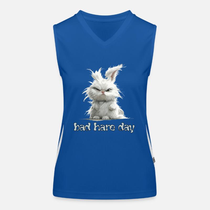Jeu de mots drôle Bad Hare day lapin drôle Débardeur respirant contrasté Femme