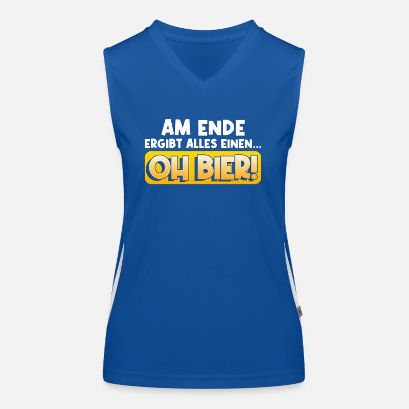 In the end, beer drinker makes beer lover beer Women's Functional Contrast Tank Top
