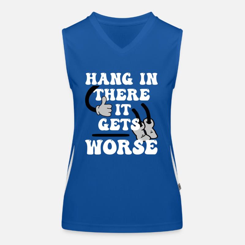 Sarkasmus lustig und ironische Funktionelles Kontrast-Tank Top für Frauen