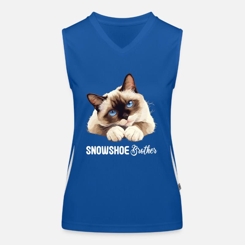 Snowshoe Kitten Snowshoe Cat Women's Functional Contrast Tank Top
