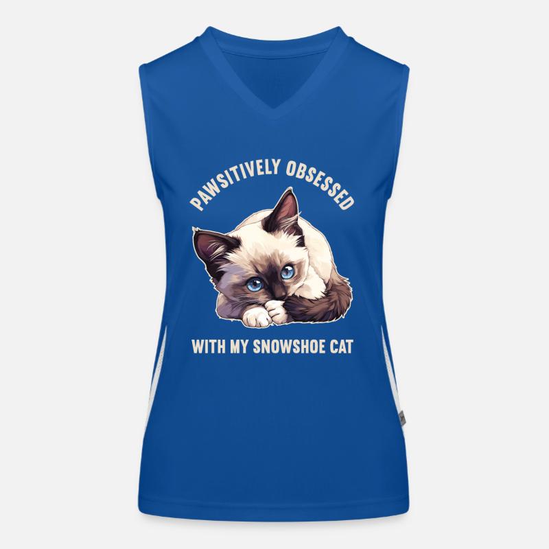 Snowshoe Kitten Snowshoe Cat Women's Functional Contrast Tank Top