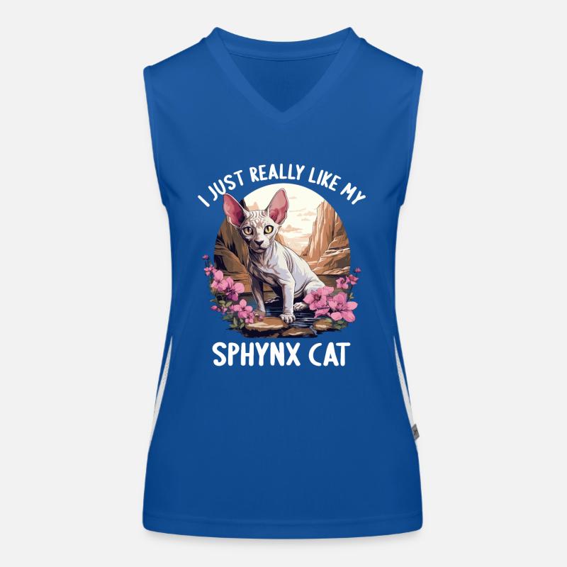 Sphynx Kitten Sphynx Cat Women's Functional Contrast Tank Top