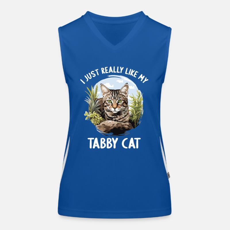Tabby Kätzchen Tabby Katze Funktionelles Kontrast-Tank Top für Frauen