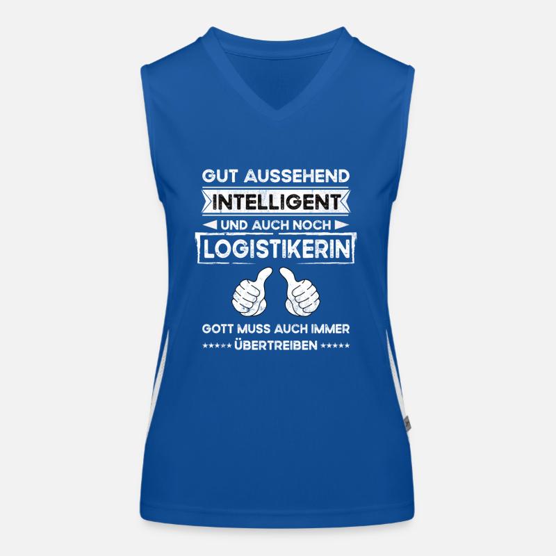 Logistician, good-looking, intelligent Women's Functional Contrast Tank Top