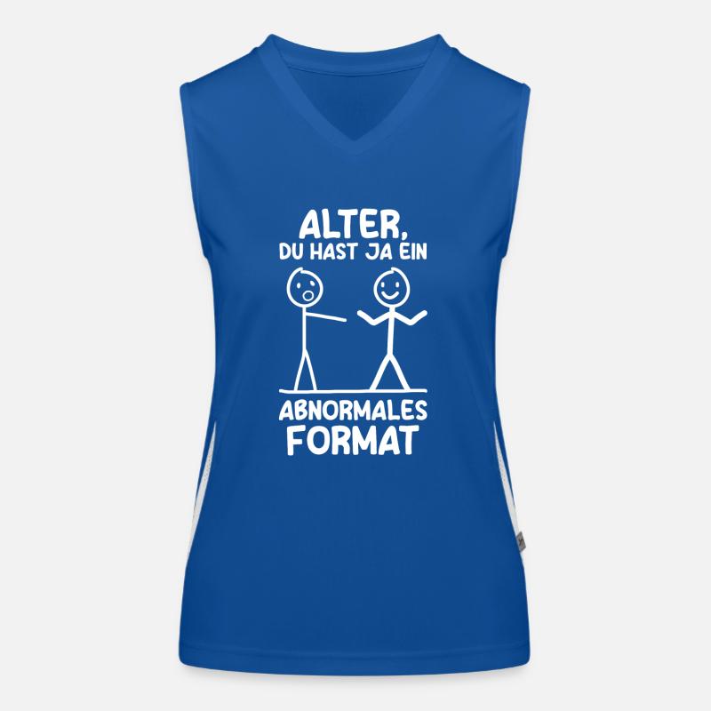 Format anormal Musculation Bodybuilder Gym Débardeur respirant contrasté Femme