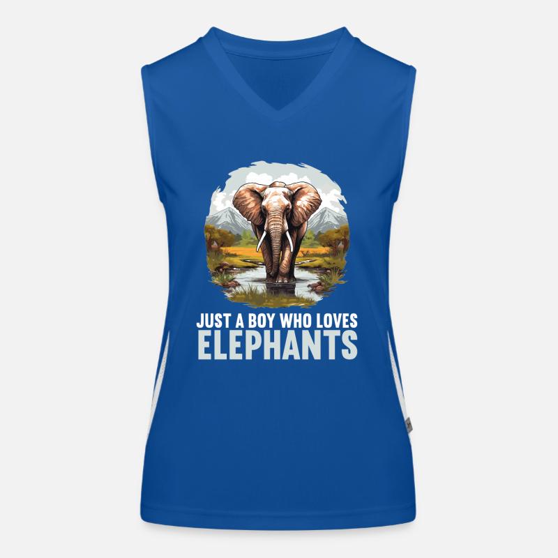 Elefanten Elefant Funktionelles Kontrast-Tank Top für Frauen
