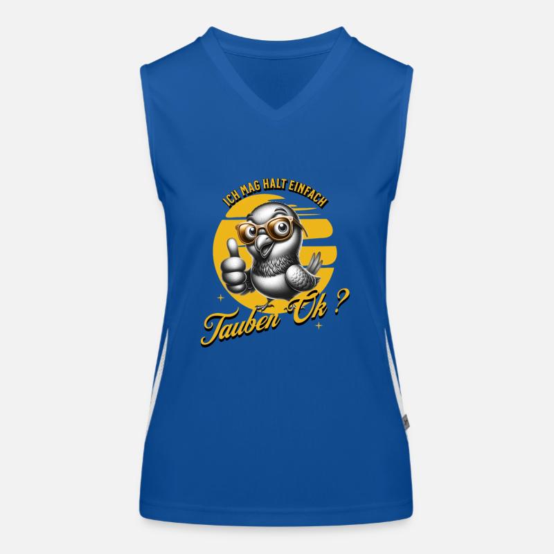I just like pigeons Women's Functional Contrast Tank Top