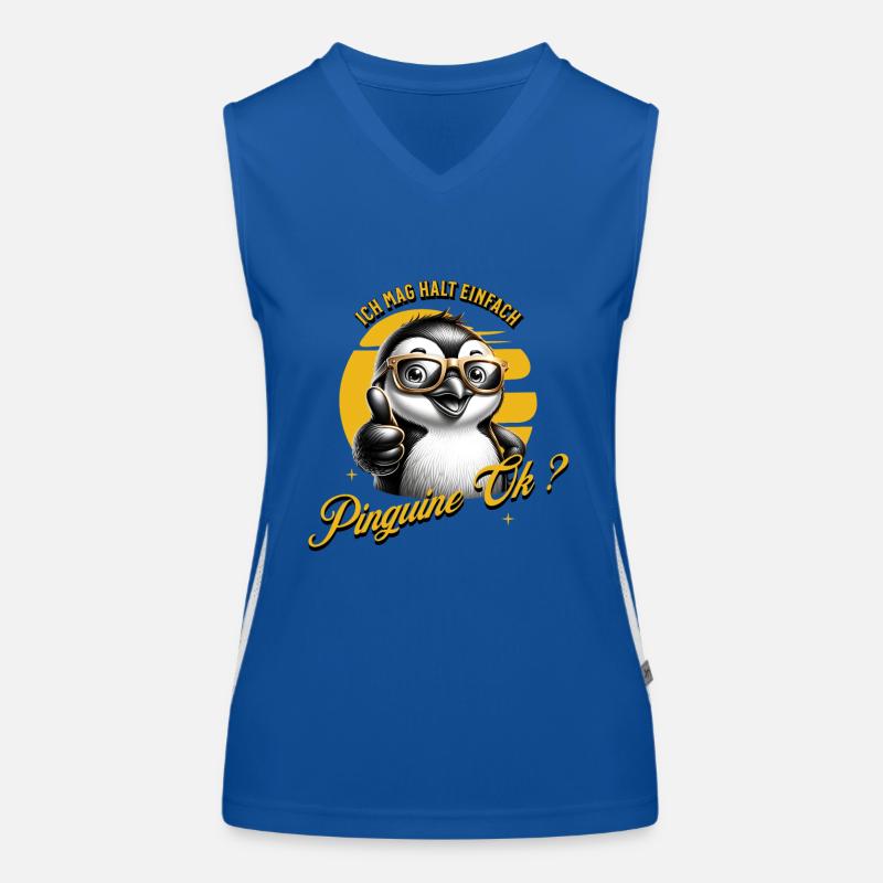 I just like penguins Women's Functional Contrast Tank Top