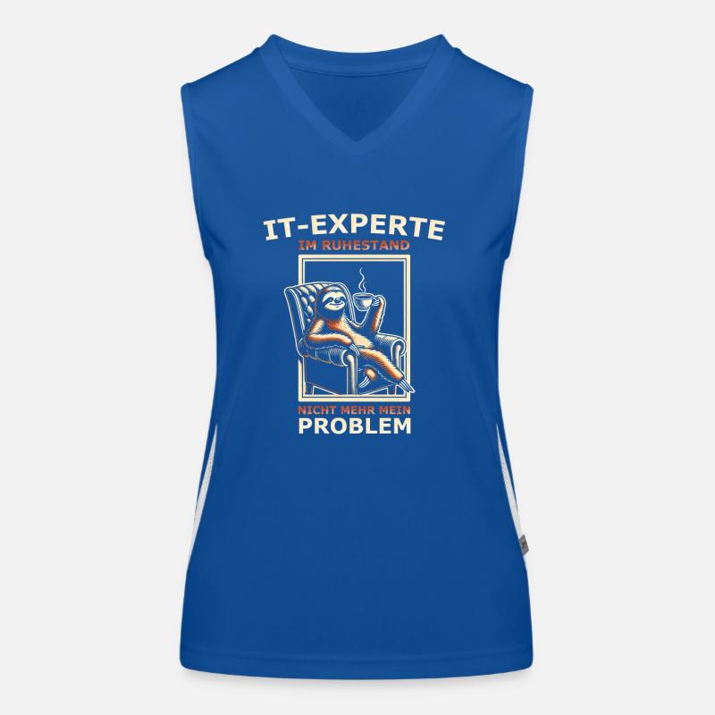 IT Experte im Ruhestand nicht mehr mein Problem Funktionelles Kontrast-Tank Top für Frauen