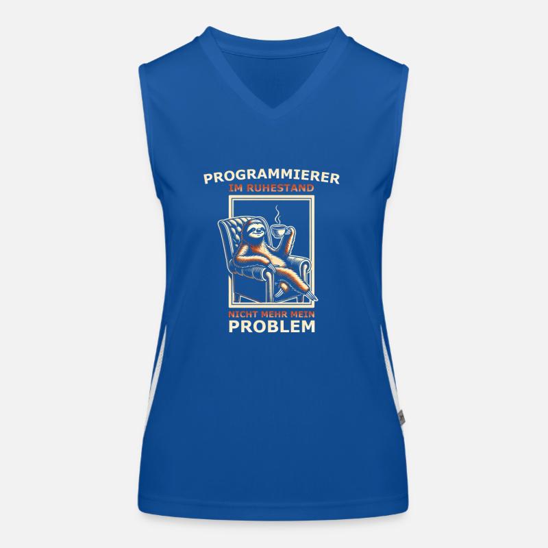 Programmierer im Ruhestand nicht mehr mein Problem Funktionelles Kontrast-Tank Top für Frauen