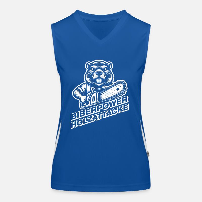 Beaver Power Bûcheron Forestier Débardeur respirant contrasté Femme